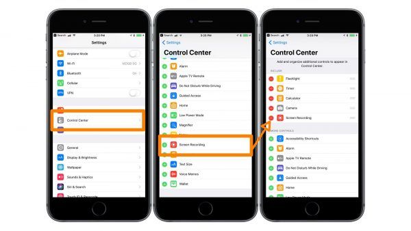 Как включить запись экрана в iOS 11