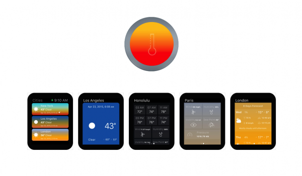 5 лучших бесплатных погодных приложений для Apple Watch с простым дизайном