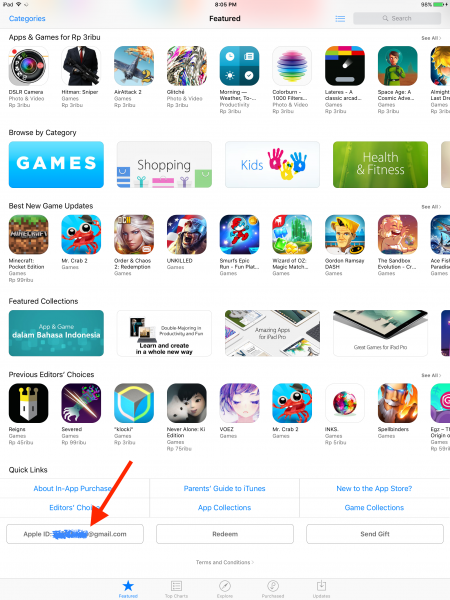 Как изменить местоположение магазина ITunes (для пользователей iPad)
