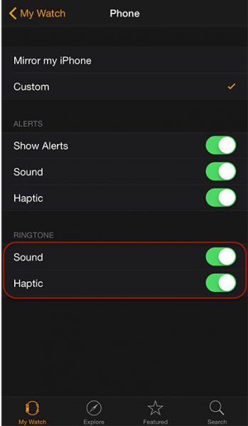 Как отключить телефонный звонок на Apple Watch