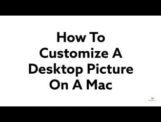 Как настроить изображение на рабочем столе на Mac