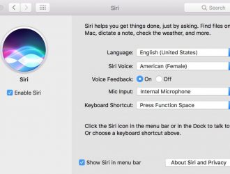Как включить Эй Сири на Mac