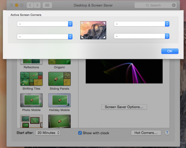 Как активировать и использовать Hot Corners на Mac